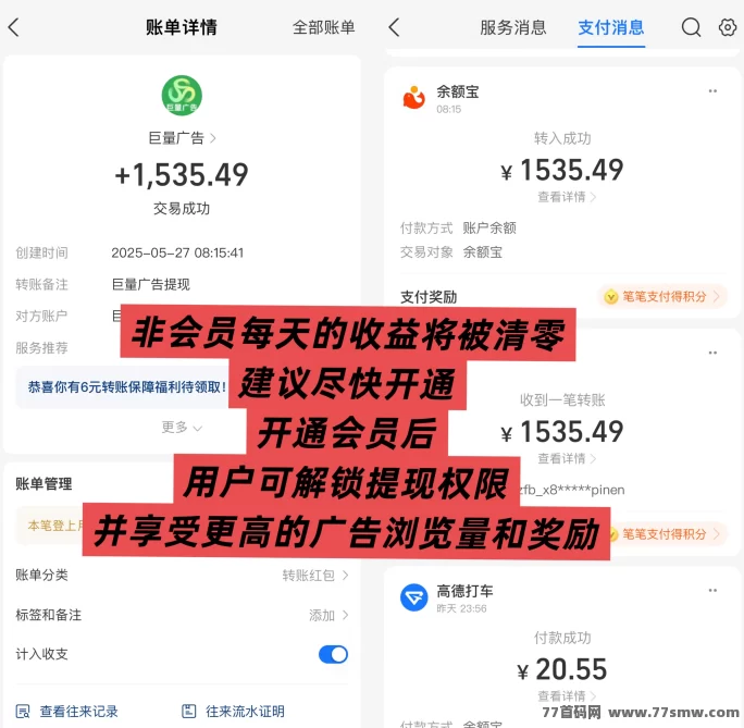 巨量广告：看广告日赚60+，提取秒到，真实靠谱！(11)
