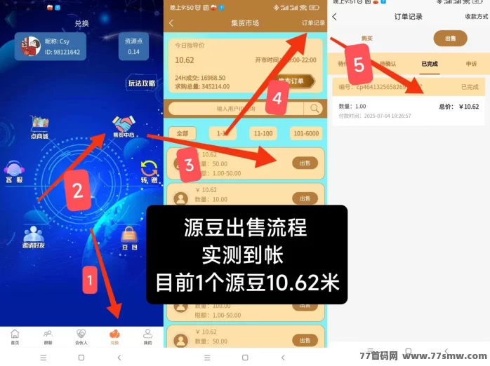 源点现价10.62米，零投入零复投，轻松实测到账，纯零撸玩法详解！(1)