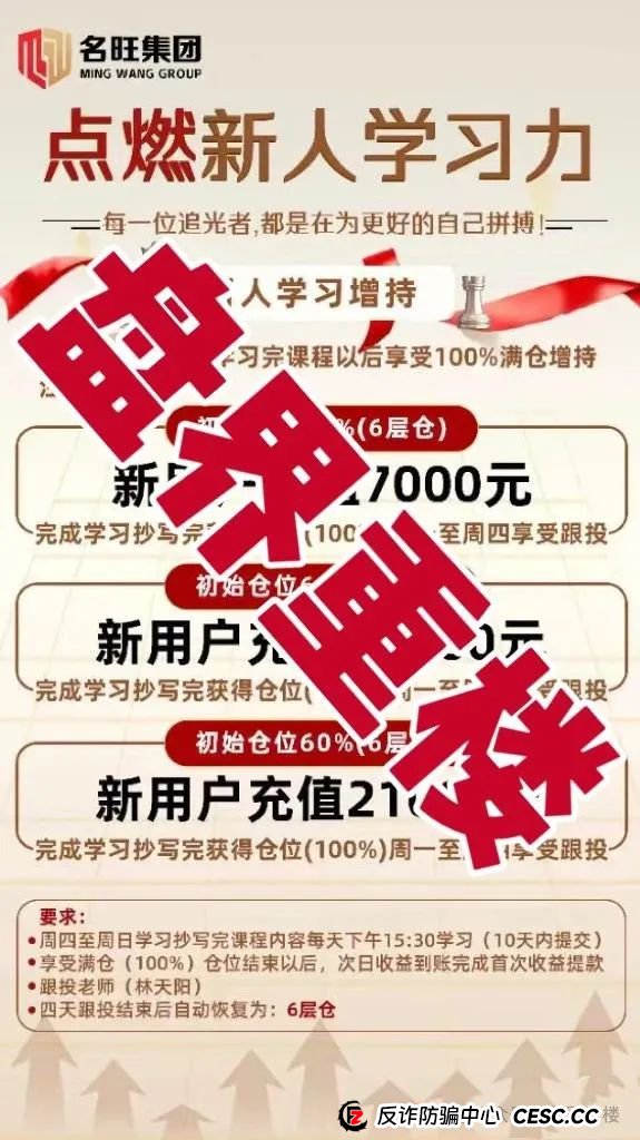 名旺集团(晨星投资)股票跟单类资金盘骗局,开始大量单割会员,即