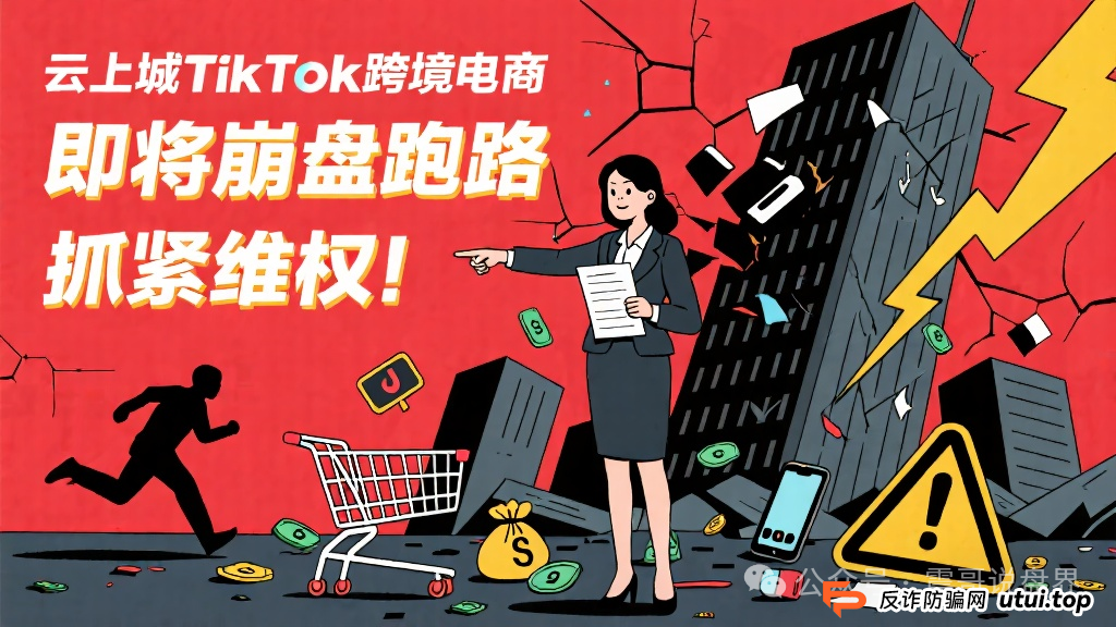 云上城TikTok跨境电商即将崩盘跑路,抓紧准备维权