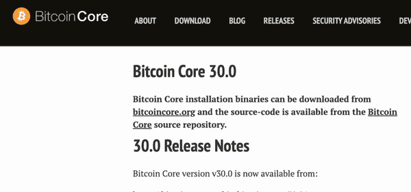 比特币Bitcoin Core v30.0发布:链上交易数据扩展新功能!(1) 比特币Bitcoin Core v30.0发布:链上交易数据扩展新功能!(1)