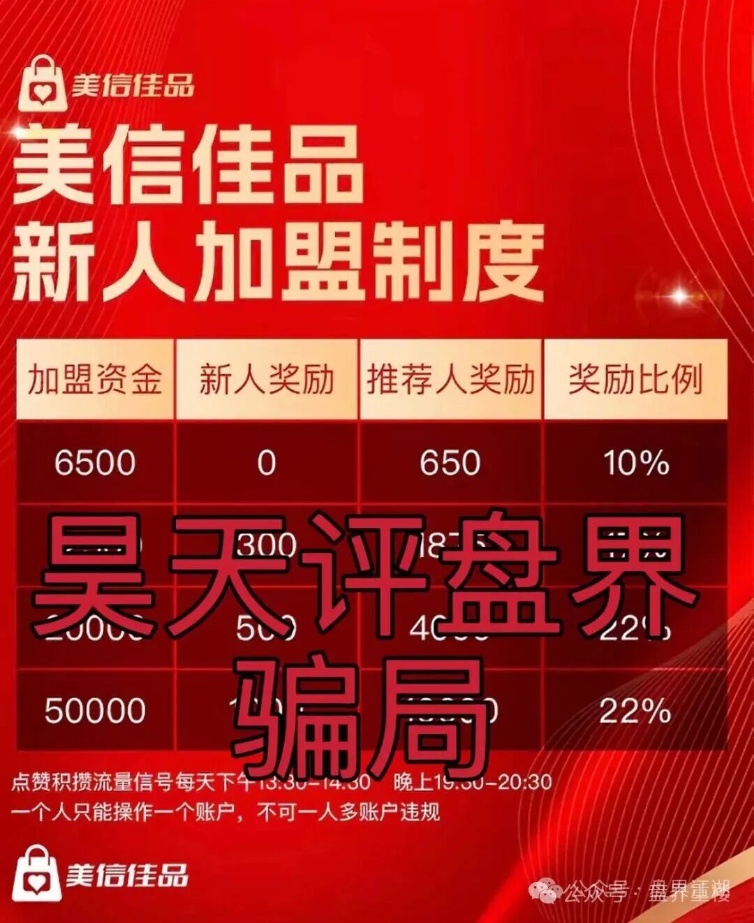 美信佳品冒充电商的跟单分红类资金盘骗局，现在开始大量收割会员了。操盘手李昊明已经骗了上亿。即将崩盘跑路！