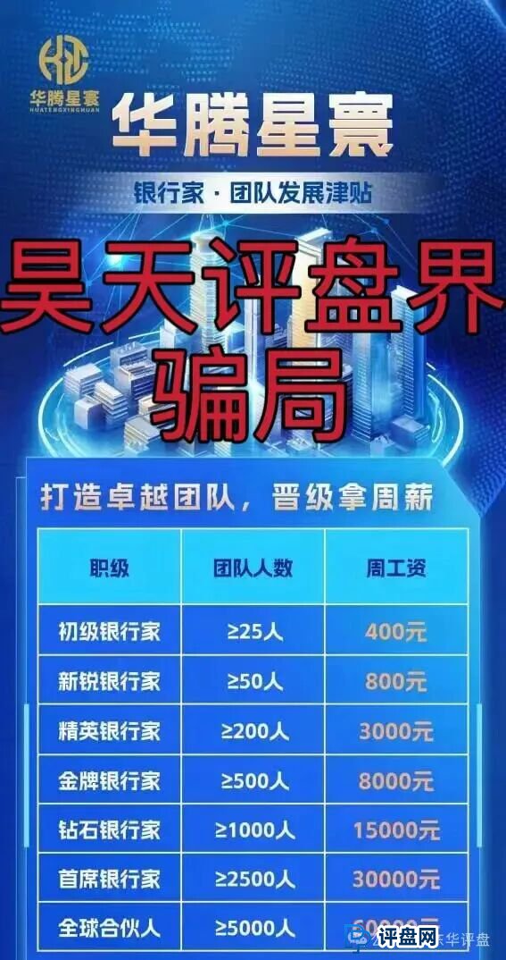 华腾星寰分红类资金盘骗局,单割了2千多名会员,典型的杀猪盘,高度预警,即将崩盘跑路!(4) 华腾星寰分红类资金盘骗局,单割了2千多名会员,典型的杀猪盘,高度预警,即将崩盘跑路!(4)