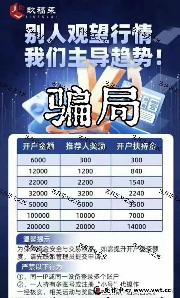 玖福莱股票带单类资金盘骗局,柬埔寨诈骗犯沈博安巧立名目欺诈老年