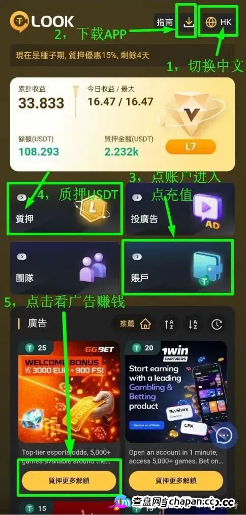链信、趣分类之后,又一个“看广告”资金盘LOOK正在狂奔